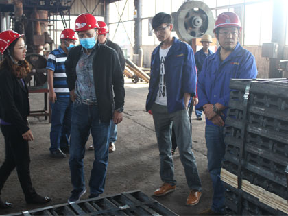 Bengle clients visit rail joints workshop