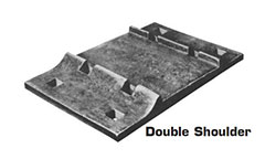 double shoulder rail tie plate