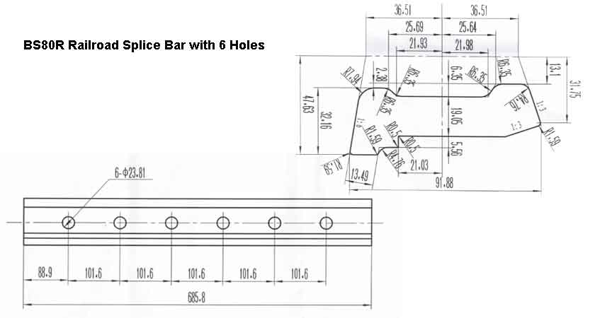 drawing design of splice bar