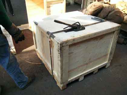 fixing wooden crate