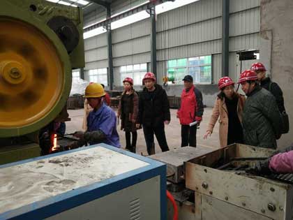 Indonesia clients visit rail clip manufacturing