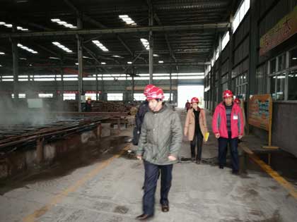 Indonesia clients visit rail joints processing