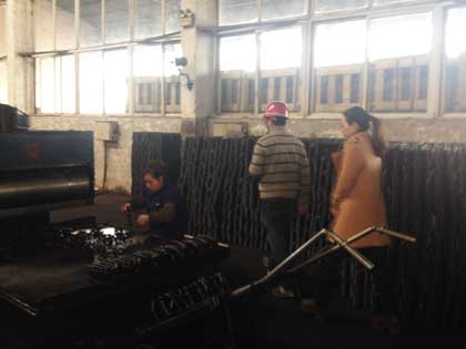 Malaysia customer visit rail clip production