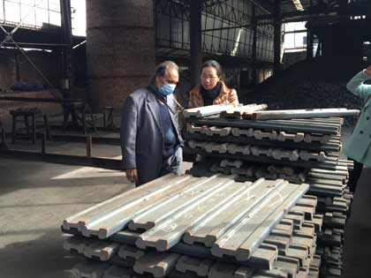 Pakistan customer visit our rail fastening factory