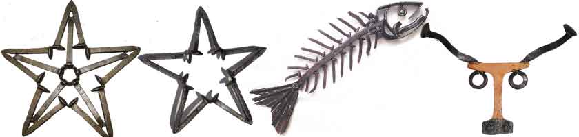 railroad spikes art