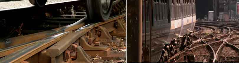 railroad turnouts in railway